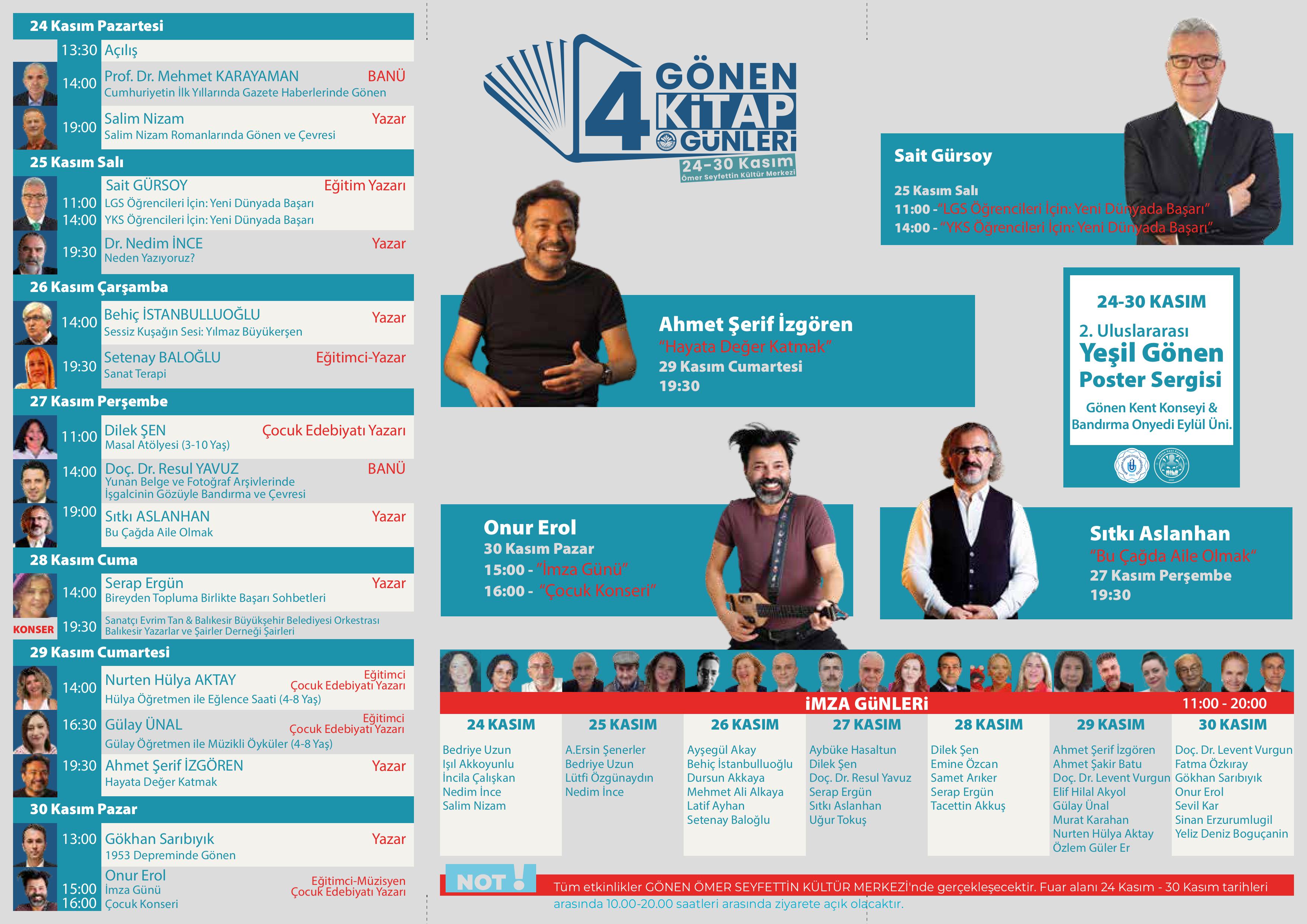 4. GÖNEN KÜLTÜR VE KİTAP GÜNLERİ